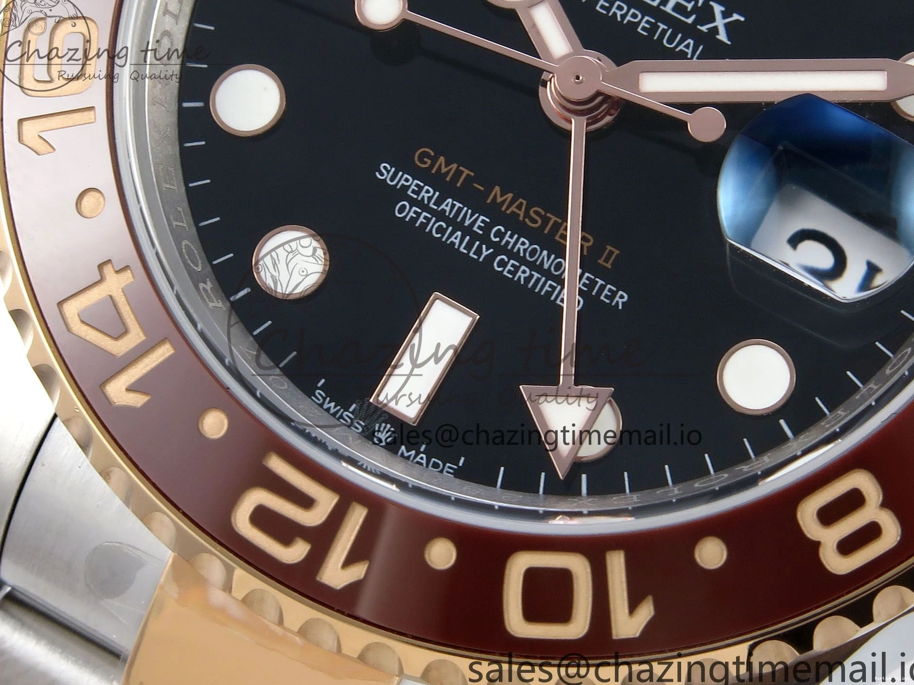 0410 StreetReady GMT-Master II 126711 CHNR Black Brown Ceramic 904L Steel EWE 1:1 Best Edition on Oyster Strap EWE3285 V 819